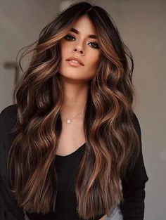 We Are Your One-Stop Shop for Long Brown Hair Wig Wavy Lace Front Wig Without Bangs Synthetic Long Hair Wigs. Big Discount Today! Long Hair Wigs, Long Hair Color, Long Brown Hair, Hair Inspiration Color, Hair Color Trends