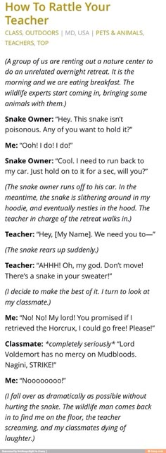 a page with the words how to rattie your teacher's pet and animal