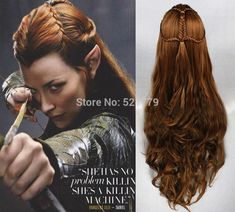 Tauriel Hairstyle, Tauriel Hair, Hobbit Tauriel, Elvish Hairstyles, Lotr Party, Venus Of Willendorf, Medieval Hairstyles, Peinados Hair Styles, Fairy Hair