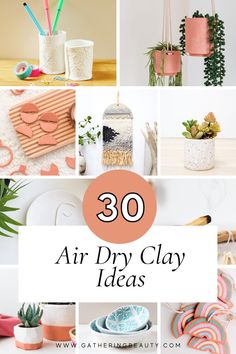 the top ten air dry clay crafts that are easy to make and great for home decor