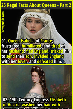 two pictures with the same caption in different languages, one has an image of queen elizabeth