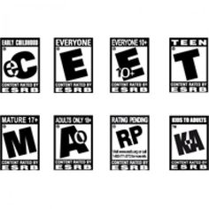 the logos for different brands are shown in black and white, as well as an image of