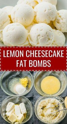 These lemon cheesecake fat bombs remind me of mini frozen cheesecake and ice cream. It's a no bake recipe that's healthy, low carb, sugar free, gluten free, and keto friendly. Whether you're looking for quick snack ideas for weight loss or just trying to eat healthier, these fat bombs are a portable sweet treat that's easy to make. Click the pin to find the recipe, nutrition facts, cooking tips, & more photos. #healthy #healthyrecipes #lowcarb #keto #ketorecipes #glutenfree No Bake Recipe, Frozen Cheesecake, Healthy Low Carb, Resep Diet, Fat Bomb Recipe, Low Carb Dessert, Recetas Keto, Keto Fat