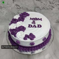 Anniversary Cake Design For Mom Dad Mom Dad Anniversary Cake, Wedding Anniversary Cake Ideas Unique, Anniversary Cake Designs For Parents, Anniversary Cakes For Parents, Small Cute Anniversary Cake, 25th Anniversary Cake For Parents, Cake Design For Mom