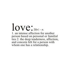 the words love are written in black and white on a white background with an image of a