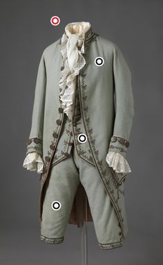 TOUCH this image to discover its story. Image tagging powered by ThingLink Medieval Male, 1780s Fashion, 18th Century Mens Fashion, 1700 Fashion, 18th Century Clothing, Royal Clothing, Alt Style