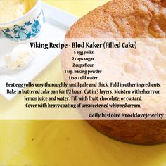 the recipe for making a baked cake is shown