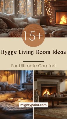 Cosy Colourful Living Room Ideas, Hygge Vibes Aesthetic, Living Room Cosy Decor, Cozy Low Light Living Rooms, Hygge Room Decor, Hygge Sitting Room, Living Room Hygge Style, Cozy Cottage Inspiration, Fireplace Seating Area Cozy