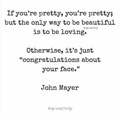 a quote from john mayer about love