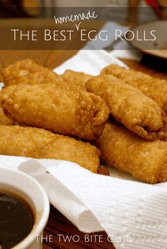 the best egg rolls recipe is made with homemade ingredients and then rolled up in dough