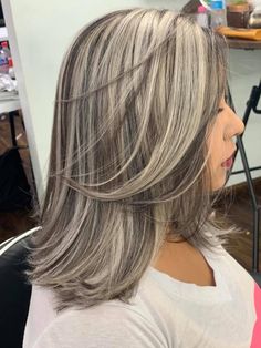 Dimension Drop Hair, Ashy Highlights, Home Haircuts, Hair Color Pictures, Summer Blonde Hair, Blonde Balayage Highlights, Dramatic Hair, Bouffant Hair, Brunette Hair With Highlights