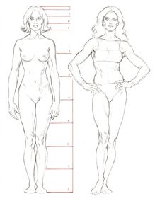 a drawing of two women standing next to each other