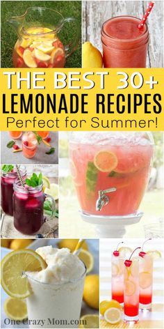 the best lemonade recipes for summer are in this roundup and they're so good to eat