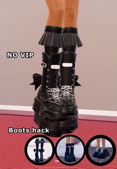 Follow me for more informations! Hope you like these!! #dtihacks Shoes Dti Combo, Dti Shoe Hacks No Vip, Partygirldress To Impress, Shoe Hacks Dti, Dress To Impress Shoe Combo, Dti Hacks No Vip, Dti Codes, Shoe Hacks