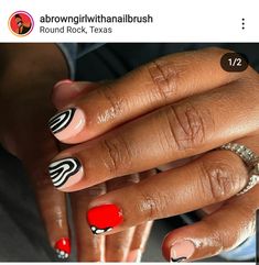 Nails For Black Women, Fall Short Nails, Short Fall Nails, Lil Twist, Natural Nails Manicure