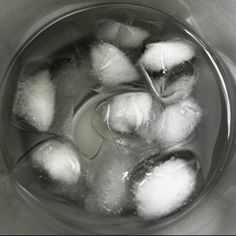 an ice bucket filled with lots of ice