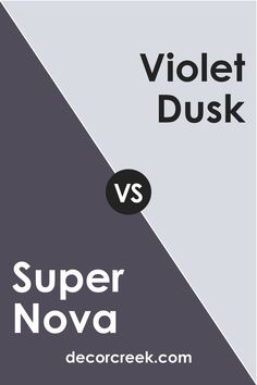 Super Nova 1414 vs. BM 1409 Violet Dusk Night Time, Violet, Shades