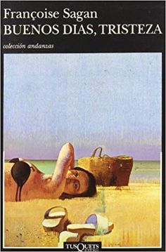 a book cover with an image of a woman laying on the beach next to a suitcase