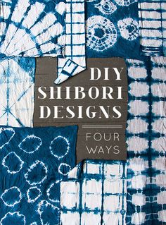 a book cover with blue and white designs