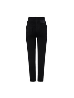 MO&Co.Women Double Waistline Skinny Denim Jeans Features : - Stretchy skinny fit- High waisted, double waistline- Button and zip closure Code: MBC4JENT03The back length of size M is 98cm MATERIALS & CARE : Material: 63% Cotton 25.1% Polyester 6.9% Viscose 5% SpandexMachine wash separately under 30℃Do not bleach, lay flat to dry in the shadeDo not tumble dry, iron at low temperatureDo not dry clean, and do not soakPlease wash with special detergent for silk and woolReverse into mesh bag for washi Black High Waist Slim Fit Jeans, Black High-waisted Slim Fit Jeans, Classic High Waist Slim Fit Jeans, Black Fitted Jeans With Cropped Leg, Fitted Black Cropped Jeans, Black Fitted Cropped Jeans, Fitted Jeans With Belt Loops, Mid-rise Black Jeans With Button Zip Fly, Black Mid-rise Jeans With Button Zip Fly