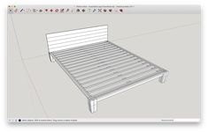 an image of a bed frame on the computer screen