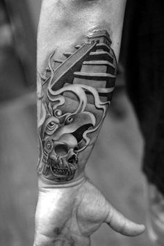 a man's arm with a tattoo on it