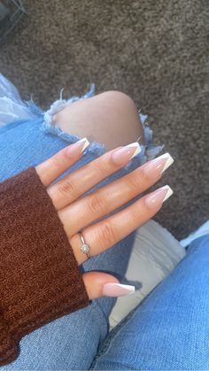 Spring Break Nails, Broken Nails, Summer Toe Nails, Casual Nails, Ballerina Nails, Classy Acrylic Nails, Nail Polish Designs, French Tip Nails