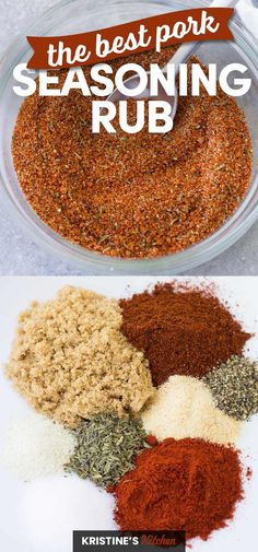 the best pork seasoning rub in a glass bowl