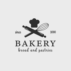 the bakery logo is designed to look like it's made out of bread and pastries