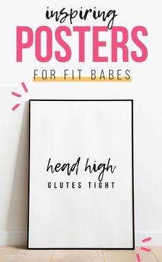 a white poster with the words hipsters for fit babes in black and pink