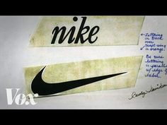 a piece of paper with the word nike written on it