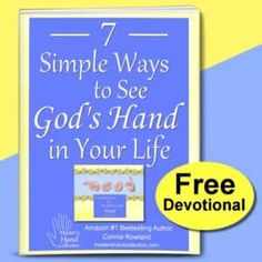 a book with the title 7 simple ways to see god's hand in your life