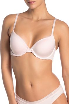 A classic demi bra features convertible straps to give you the best fit with every wear.Bottom sold separately. Adjustable, convertible straps. Underwire cups. Back hook-and-eye closure. Solid color. Lined. Imported Elegant Bra With Removable Pads And Adjustable Fit, Elegant Adjustable Bra With Removable Pads, Calvin Klein Underwire Bra With Padded Cups, Elegant Calvin Klein Bra With Built-in Support, Elegant Calvin Klein Underwire Bra, Calvin Klein Fitted Underwire Bra, Fitted Elegant Calvin Klein Bra, Calvin Klein Elegant Underwire Bra, Elegant Fitted Calvin Klein Bra