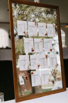 the table numbers were placed on top of each other in order to be displayed for guests