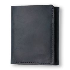 "A trifold wallet for the man that carries it all. Hold up to 12 cards (plus cash) in this distressed leather men's wallet. Handcrafted from minimally processed leather and designed to last. ✔ DESIGNED TO LAST: Each leather trifold wallet is crafted from minimally processed cowhide that varies in grain pattern and markings-for crafts as unique as you. ✔ 12 CARD CAPACITY: 6 card slots hold up to 12 cards comfortably. ✔ ID CARD & CASH POCKET: Clear plastic sleeve for your ID Card and an ample Black Trifold Wallet For Everyday, Black Trifold Wallet For Daily Use, Black Trifold Wallet For Everyday Use, Black Trifold Wallet With Interior Card Slots, Black Trifold Card Holder, Cash Wallet, Leather Trifold Wallet, Custom Wallet, Men's Wallet