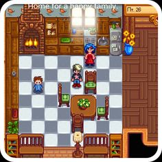 an image of a game with the words home for a happy family