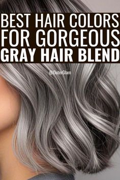 #BEAUTY, #RELATIONSHIPS #Fashion #Animals #Outfits #Winter Outfits #Animals Greyish Hair Ash Blonde, Gray Hair Coloring Ideas Shades, Best Color For Graying Hair, Demi Color Over Gray, Shades Of Grey Hair Color, Ashy Gray Hair, Gray Blending Hair, Grey Hair Colour Chart, Blending Gray Hair With Blonde