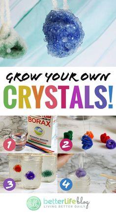 kids's crafts that are fun and easy to make with their own crystals