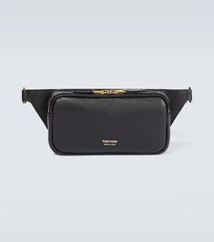 Material: calf leather.Lining: fabric, leather.Made in Italy.Designer color name: Black.Adjustable belt strap.Closure: zipped top.Back slot pocket.Comes with dust bag.Height 11cm-4.5'.Width 21cm-8.5'.Depth 4cm-1.5'.Min. circumference 102cm-40'.Max. circumference 126cm-49.5'.Suitable for large smartphones (e.g. iPhone 12 Pro Max / Samsung Galaxy A72, S21 Ultra/ Huawei P40 Pro, Mate 40 pro) Tom Ford Leather, Tom Ford Bag, Leather Belt Bag, Adjustable Belt, Personal Shopping, Free Bag, Color Names, Leather Belt, Belt Bag