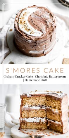 the cover of s'mores cake