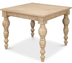 Sienna Natural Wood Dining Table - Belle Escape Dining Table Square, Natural Wood Dining Table, Mango Wood Dining Table, Table Square, Square Dining Table, Square Dining Tables, Natural Line, Solid Wood Table, Pedestal Dining Table