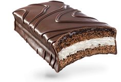 a piece of chocolate cake with white frosting