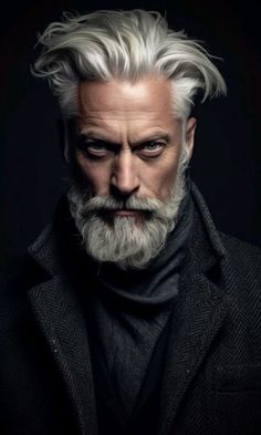 Fashion From The 90s, Grey Bearded Men, 60 Year Old Hairstyles, Silver Fox Hair, White Hair Men, Cooking Fails, Older Mens Hairstyles, Short White Hair, Grey Hair Men