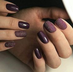 Mixed Nails, Shellac Nail Designs, Fall Wedding Nails, Nails 2017, Nagellack Trends, Christmas Manicure, January Nails, Short Gel Nails, Nails Christmas