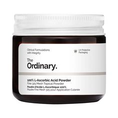 What it is:  An effective antioxidant that brightens the skin tone and targets the signs of aging. Skin Type: Normal Skincare Concerns:  Fine Lines, Wrinkles, and Uneven TextureIngredient Callouts: Free of parabens. This product is also vegan, cruelty-free, and gluten-free, and comes in recyclable packaging. What Else You Need to Know: This formula offers a very fine L-Ascorbic Acid powder that visibly targets the appearance of uneven skin tone, dullness, and signs of aging and is formulated to Skincare Stuff, Ordinary Skincare, Affordable Skincare, The Ordinary Skincare, Skincare Brands, Supple Skin, Sephora Beauty, Pore Cleansing, Drugstore Makeup