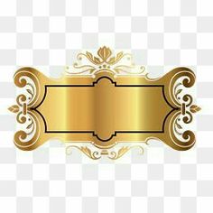 a gold and white background with an ornate frame for the text on it, which is also