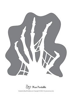 the silhouette of a tree is shown in this paper cut out pattern, which includes leaves and branches