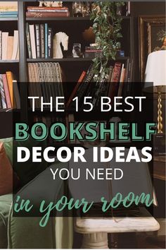 bookshelf decor ideas for book lovers Top Of Bookshelf Decor, Bookcase Decorating Ideas, Bookshelf Decor Ideas, Office Bookshelf Decor, Bookshelves Aesthetic, Cute Bookshelf, Book Shelf Styling, Cute Bookshelves, Bedroom Bookcase