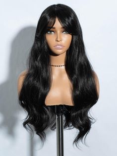 PRICES MAY VARY. 🍀【Black Wig with Bangs】Our wig is made of high quality synthetic fiber that can resistant to high temperature. It is durable and can ensure a comfortable and easy wearing experience. 🍀【Curtain Bangs Wig】Long wave wig with bangs can slim your face and make you look sweeter. Don't worry about the length of the bangs. It can be trimmed and shaped. You can style it with middle or side parted bangs. 🍀【Wavy Wig with Bangs】Soft hair texture gives a natural and flowing looking. This Women Curtain Bangs, Curtain Bangs Wig, Wig Halloween Costumes, Black Wavy Wig, Amazon Wig, Black Wig With Bangs, Bangs Wavy, Parted Bangs, Party Wigs