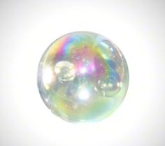 an image of a white and rainbow colored ball on a white background with space for text